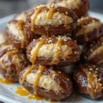 Salted Tahini-Stuffed Dates – Sweet dates filled with salted tahini for a nutritious snack