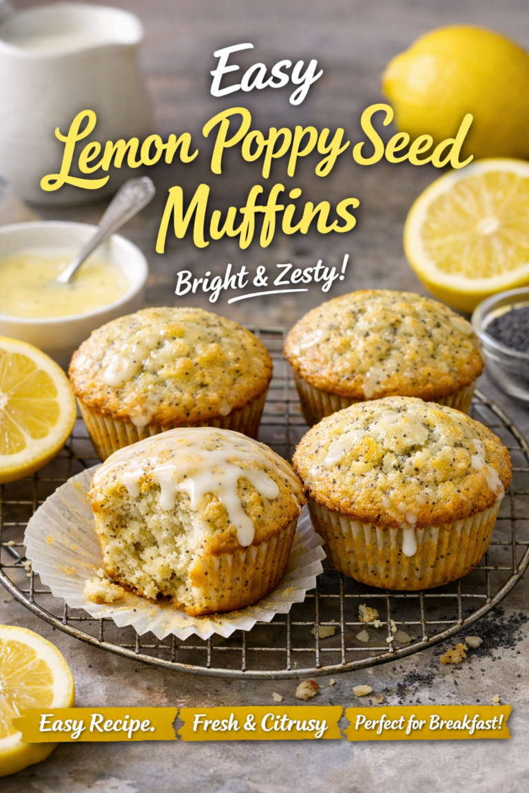 Easy Lemon Poppy Seed Muffins