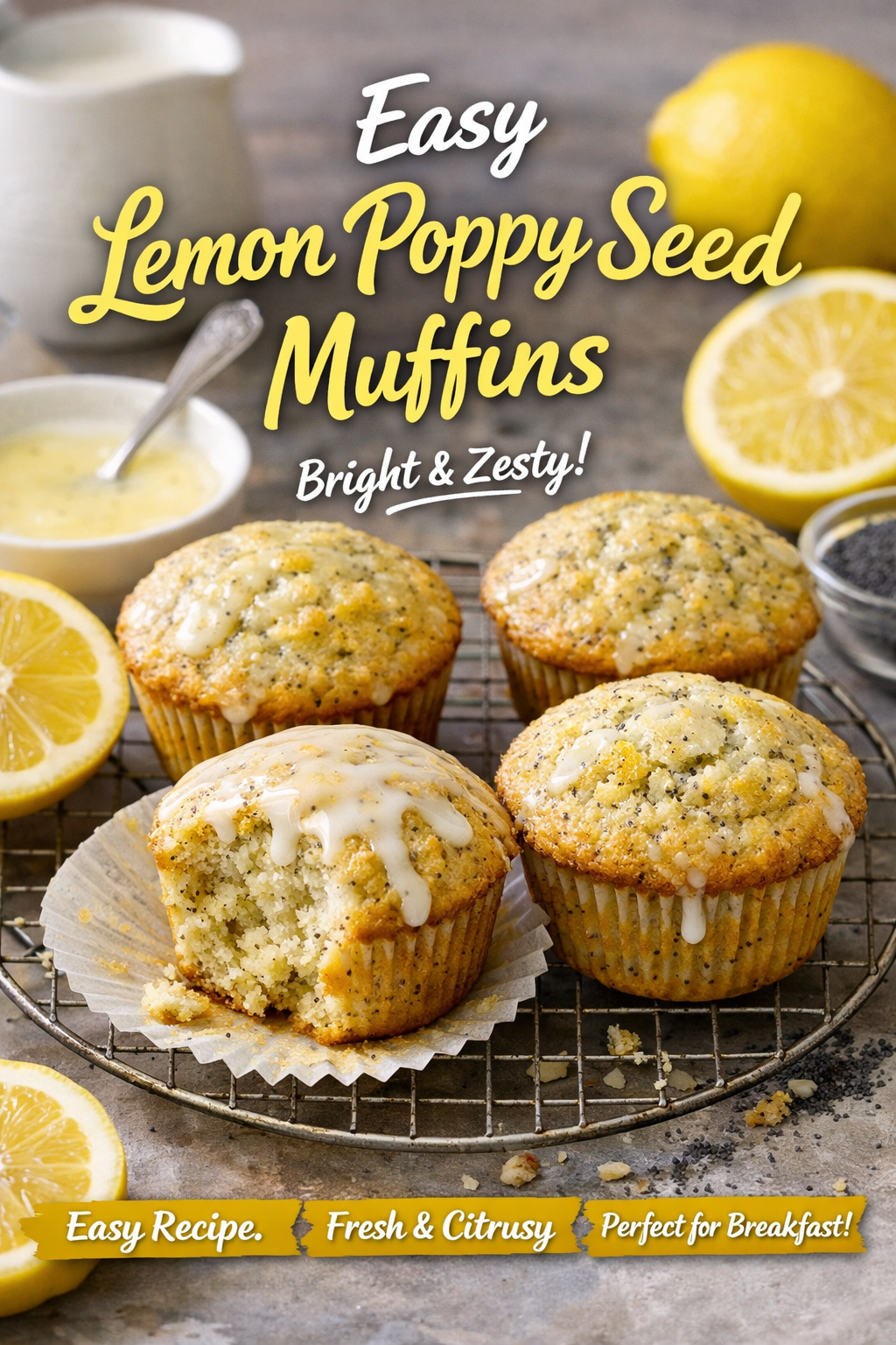 Easy Lemon Poppy Seed Muffins Easy Lemon Poppy Seed Muffins