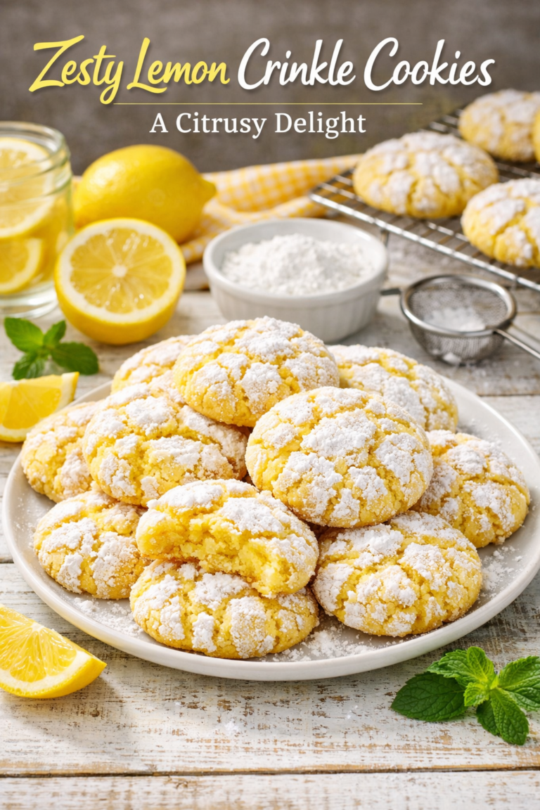 Easy Lemon Crinkle Cookies