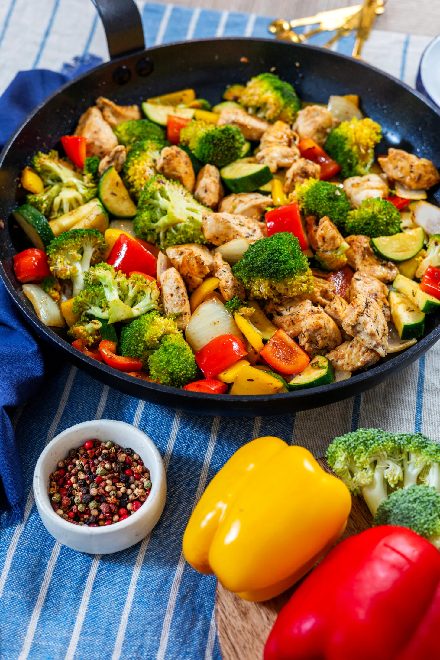 Healthy Chicken and Vegetables Skillet Healthy Chicken and Vegetables Skillet